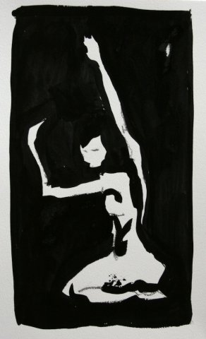 feutre et encre sur papier, petit format